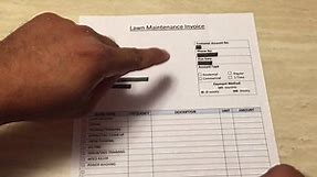 Lawn Maintenance Invoice Template PDF Form - FormsPal