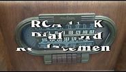 How to replace dial tuning cord RCA 110K tube console radio D-lab electronics