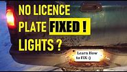TROUBLESHOOTING LICENCE PLATE LIGHT CIRCUIT. Any vehicle. Fixed!