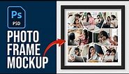 Create Photos Collage Mockup Frame in Adobe Photoshop