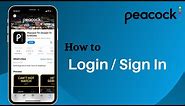 Peacock TV – How to Login | Sign In Peacock TV app