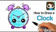 How to Draw an Alarm Clock Easy and Cute