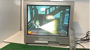 Sony Trinitron 20" CRT Tube Flat TV Retro Vintage Gaming 2000 KV-20FS12 GAMECUBE