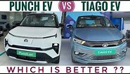 Tata Punch Ev Vs Tiago Ev 2024 - Is EV worth it? | Tata Punch Ev Base Model 2024 | Tata Tiago Ev xt