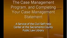 Filling out Case Management Statement (CM-110)