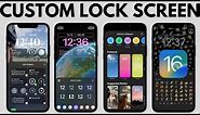 How to Customize iPhone Lock Screen iOS 16 - Clock Font, Add Widgets, Shuffle Wallpaper