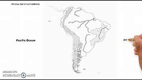 Physical Map of South America Continent / South America Map / Physical Geography of South America