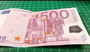 Banconota da 500 euro ripresa con s6 samsung