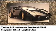 Large Scale! Testors 1:12 Lamborghini Countach LP500S Kit Review