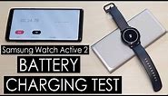 Samsung Galaxy Watch Active 2 Battery Charging Test 40mm (Samsung 10,000mAh Fast Charge Powerbank)