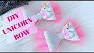 DIY Baby Hair Bow // How To Make Unicorn Glitter Bow // Hair Bow Tutorial || Miss O Crafts