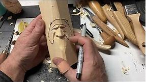 Carving An Easy Wood Spirit With Hand Tools