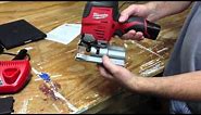 Exclusive Milwaukee M12 Cordless Jig Saw 2445-21 Hybrid Grip in Action