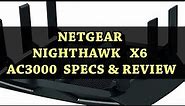 NETGEAR Nighthawk X6 AC3000 Specs & Review