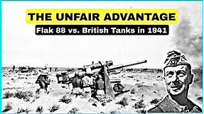 When British Tanks First Encountered Flak 88s at Halfaya Pass - June 1941
