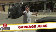 Garbage Juice Sprayed on People Prank