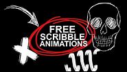 FREE Scribble ANIMATION Effects- No Plugins (Premiere Pro, FCP, Sony Vegas)