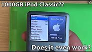 Building a 1000GB iPod classic! Can it handle the storage?