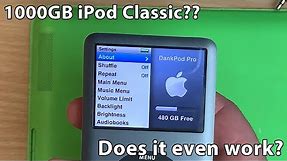Building a 1000GB iPod classic! Can it handle the storage?