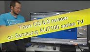 Samsung Tizen OS 6.0 review on AU7100 2021 series TV