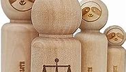 Scales of Justice Legal Lawyer Icon Rubber Stamp for Stamping Crafting Planners - 3/4 Inch Small