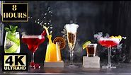 Drinks Cocktails Wallpaper Screensaver Background 4K 8 HOURS