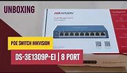 Unboxing Hikvision PoE Switch DS-3E1309P-EI 8 Port Fast Ethernet Smart Managed Series - Hikvision