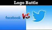 Facebook VS Twitter - Logo Battle