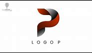 Logo Design Alphabet P | CorelDrawX7