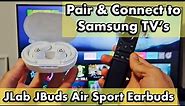 JLab JBuds Air Sport Earbuds: Pair & Connect to Samsung TV
