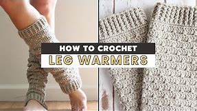 How To Crochet Leg Warmers | Free Crochet Pattern Tutorial