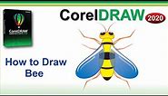 How to draw Bee Clip art in Corel Draw tutorial by, Amjad Graphics Designer
