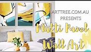 Multi Panel Wall Art | Split Panel Canvas Art | Multi Piece Paintings
