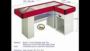 Checkout Counter for Supermarket, Checkout Cash Counter Shop by Precision Metal Works