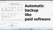 CMD : How to backup data like paid software