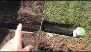 Installing a downspout drain