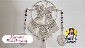 The Easiest Macrame Wall Hanging | Macrame Cute Butterfly | Macrame Tutorial | Follow your Instincts