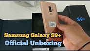The Samsung Galaxy S9+ Sunrise Gold color | unlocked Unboxing