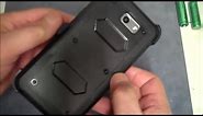 HOW TO INSTALL Samsung Galaxy J7 V Case, J7 Perx, Shockproof Rugged Hybrid Armor Case w Belt Clip
