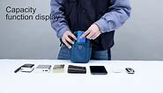 Senient Wolf Waterproof Nylon Multifunctional Phone Bag Small One Shoulder Crossbody Bag Waist Bag Wallet Travel Passport Bag