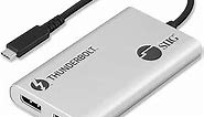 SIIG Thunderbolt 3 to Dual DisplayPort Adapter - Single 5K@60HZ - Dual 4K@60HZ - USB Type C to 2 DP 1.2 Ports for Mac & Windows - MacBook Pro/MacBook/Dell XPS/HP/Lenovo JU-TB0611-S1