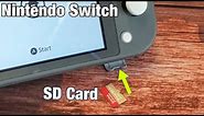 Nintendo Switch: How to Insert SD Card & Format