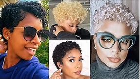 BEST NATURAL CURLY PIXIE CUTS FOR WOMEN | CUTE TWA AND TAPERED CUT FOR WOMEN | WENDY STYLES.
