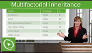 Multifactorial Inheritance: Risk Assessment of Qualitative Traits – Genetics | Lecturio