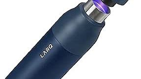 LARQ Bottle PureVis 25 oz - Self-Cleaning and Insulated Stainless Steel Water Bottle with UV Water Purifier and Award-winning Design | Reusable & Travel Friendly, Monaco Blue