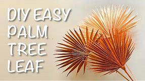 PALM TREE LEAF: DIY Easy from Crepe Paper