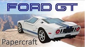【Papercraft】How to make Ford GT 1/30 scale paper model