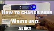 How to Change your Waste Unit Alert from Sawgrass SG 400 500 800 1000