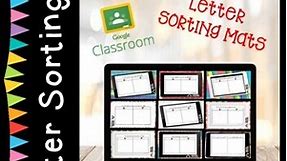 Preschool Digital & Printable Literacy Activities - Letter Sorting