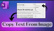 Copy Text from an Image – OCR using OneNote